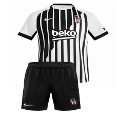 Beşiktaş Siyah Beyaz 2026-2027 Yeni Sezon Çocuk Kişiye Özel İsim ve Numara Baskılı Futbol Forması