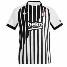 Beşiktaş Siyah Beyaz 2026-2027 Yeni Sezon Yetişkin Kişiye Özel İsim ve Numara Baskılı Futbol Forması